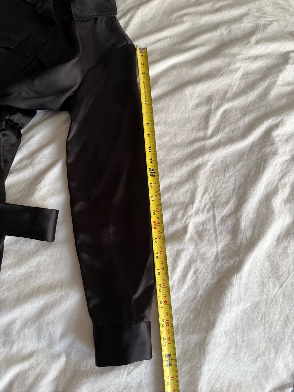 INC International Concepts Black Satin Utility Jogger Jumpsuit Size 6 NWOT - Picture 9 of 11